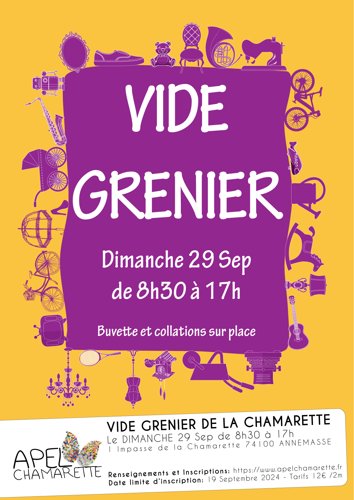 Vide Grenier de la Chamarette de Septembre 2024